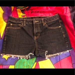 Calvin Klein cutoff cheeky denim shorts
